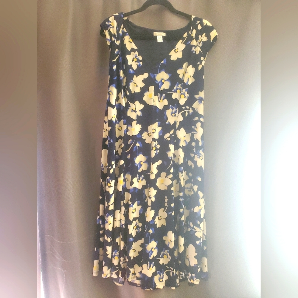 2x London Times Blue flower dress